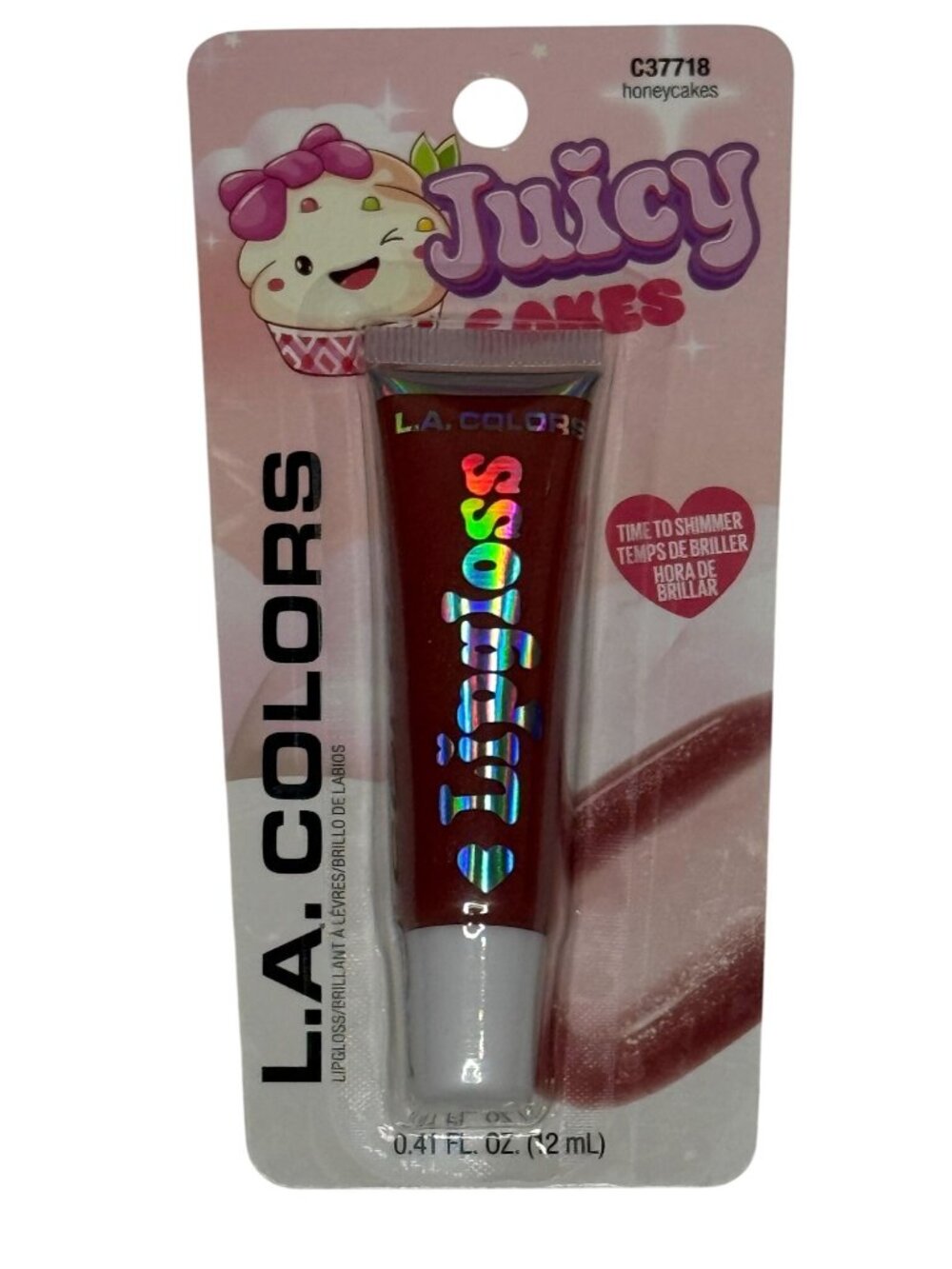 LA Colors Juicy Cakes Lip Gloss Honeycakes Shimmer New